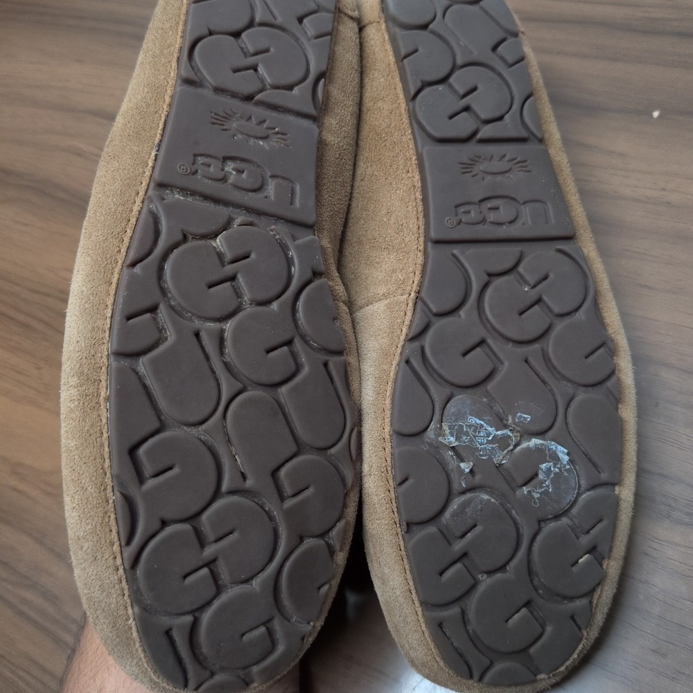 Ugg Australia Lizzy Moccasin Slip On Slippers Womens 10 Chestnut Brown Tassel - Picture 5 of 7